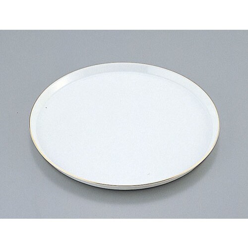 陶器製ケーキトレー丸型 EM−18−WS(金線入)