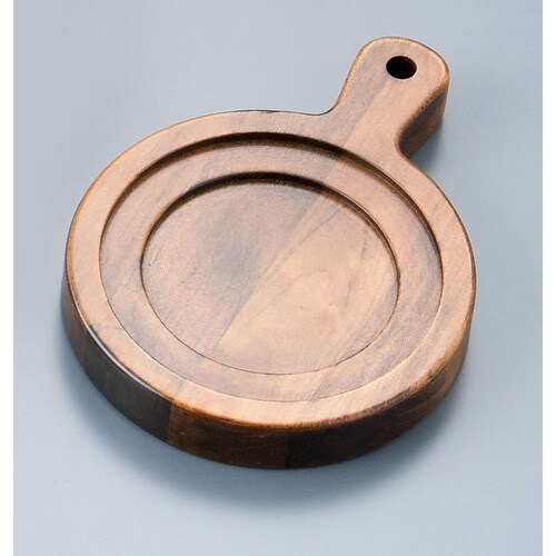 南部鉄器 ハットパン用木台 ラウンド