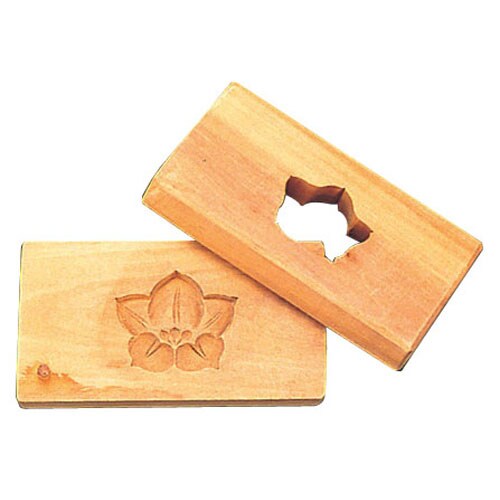 手彫物相型 1ツ取り (サクラ材) 桔梗