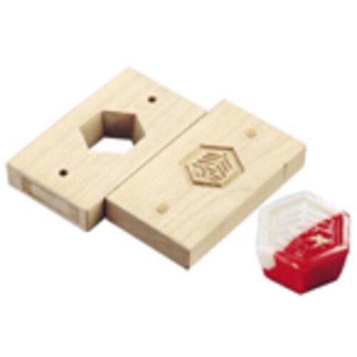 手彫物相型(上生菓子用) 亀甲に寿