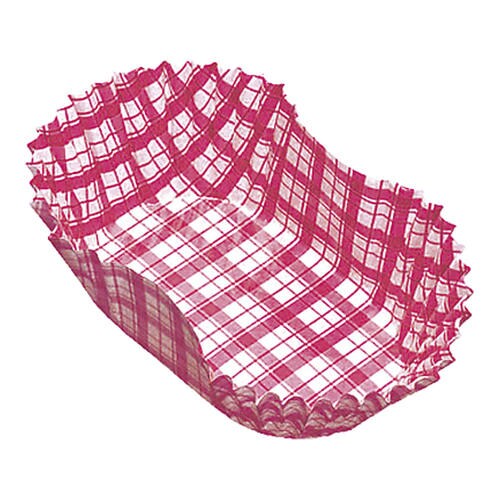 紙カップ ココケース小判型(500枚) 10号 赤