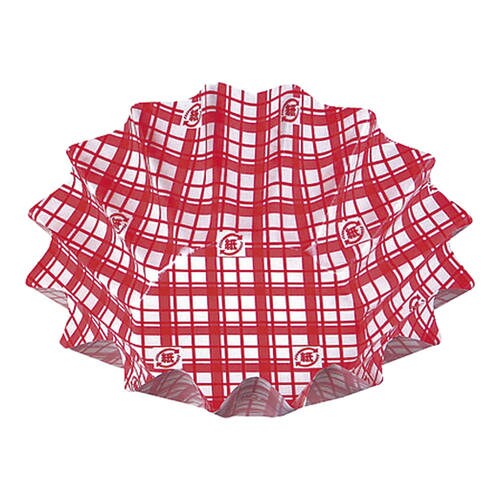 紙カップ ココケースひまわり 500枚入 大 赤