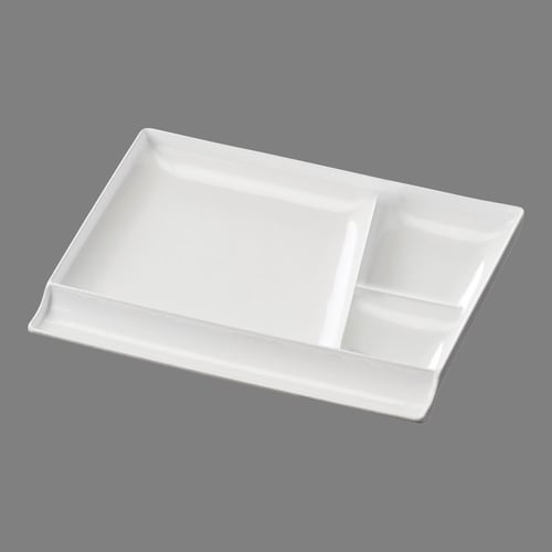 耐熱箸置付プレート ホワイト 75006910