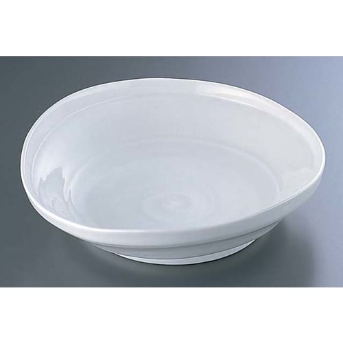白釉たわみ8.0大皿 深 B03−35