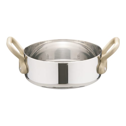UK18−8プチパン 両手浅型鍋(蓋無) 8cm