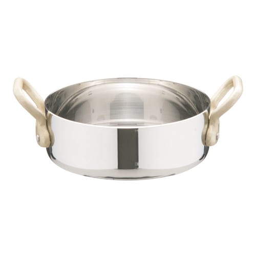 UK18−8プチパン 両手浅型鍋(蓋無) 9cm