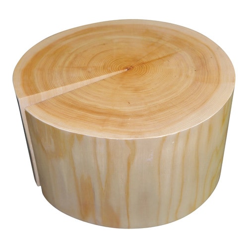 檜丸太ディスプレイ φ280×H150