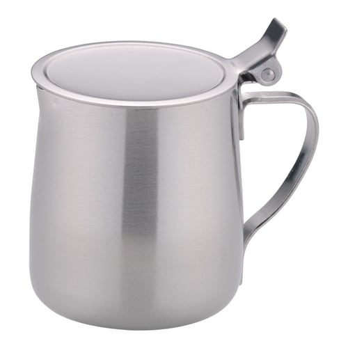 18−8ミルクピッチャー 蓋付3人用