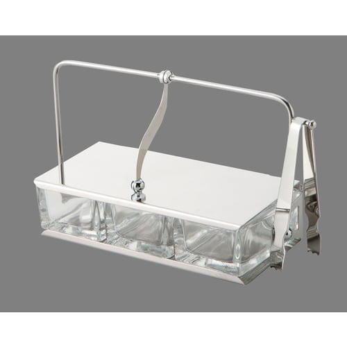 ガラス薬味入れ No.553(3ヶ仕切)