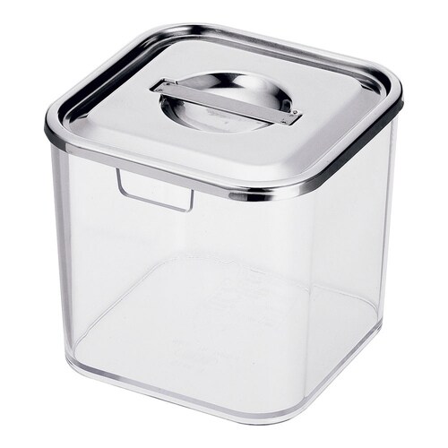 UK 薬味入れ 角キッチンポット蓋仕様 9cm