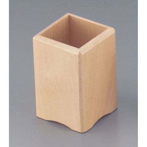 木製 角丸箸立 15228(ナチュラル)