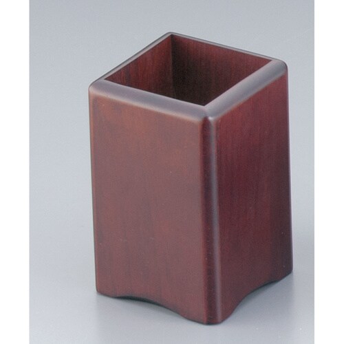 木製 角丸箸立 15248(ブラウン)