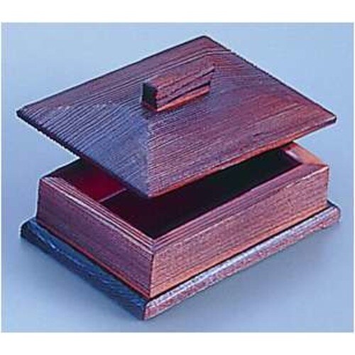 焼杉楊枝箱(内朱)
