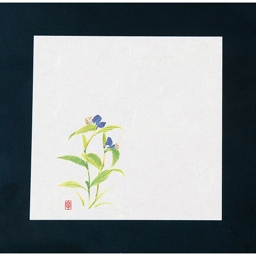 N四季懐紙 4寸(100枚入) NS−21 つゆ草