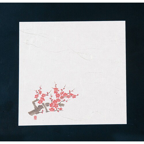 ニュー四季懐紙 4寸(100枚入) NS−75 梅