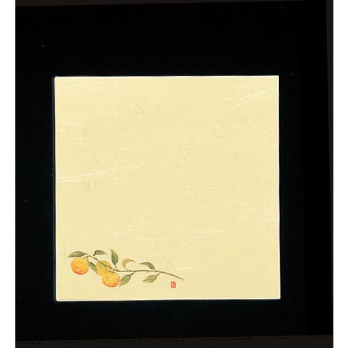 5寸懐紙 四季の花(100枚入) S5−14 ゆず