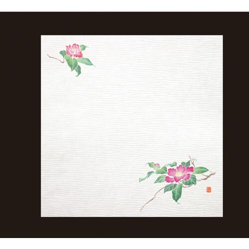 耐油しぼり懐敷 4寸(100枚) 椿 TA−E15