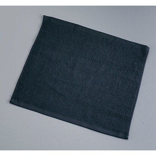 おしぼりタオル 黒 スレン染め (12枚入)