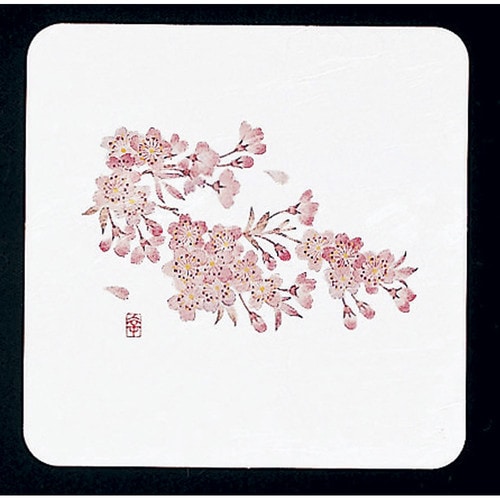 和風コースター四季角(50枚入) WCO−K3 桜