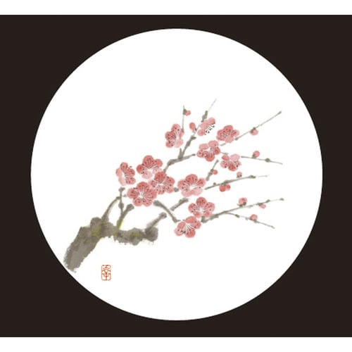 和風コースター四季丸(50枚入) WCO−M2 梅