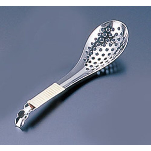 18−8籐ヅル巻レンゲスプーン 穴明