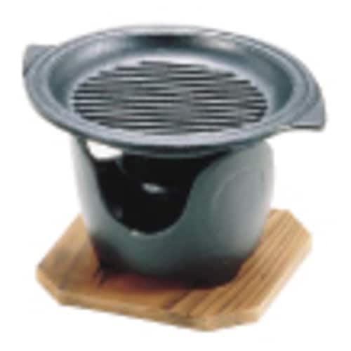 (S)卓上焼 ミニ皿セット グリル丸