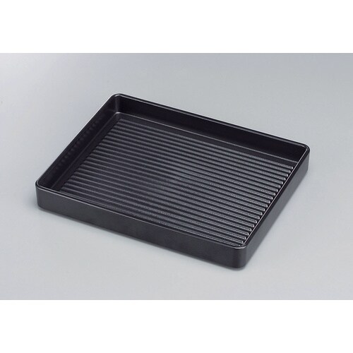 ABS 長角肉皿 黒(塗無)小 54252430