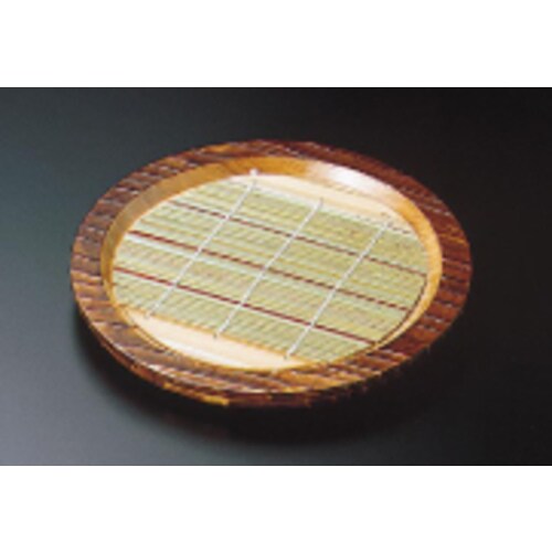 焼杉盆ざる N−81