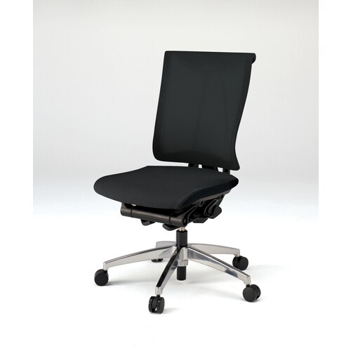 セレーオ 肘無 本体黒 メッシュ アルミ脚 BK