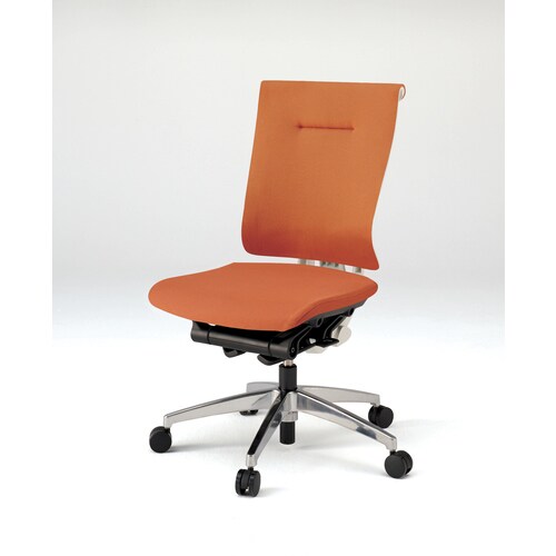 セレーオ 肘無 本体白 クッション アルミ脚 OR