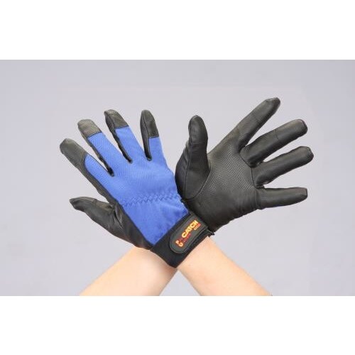 手袋(ポリウレタン/黒・青) EA353BG−78