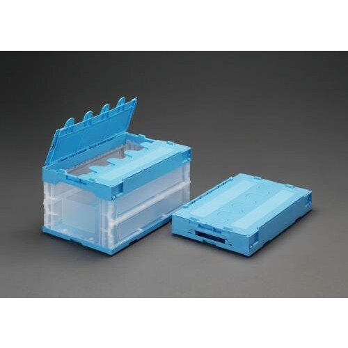 折畳コンテナ(透明/蓋) 41.6L