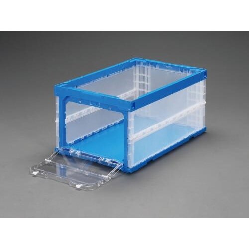 折畳コンテナ(窓開・青) 74.0L