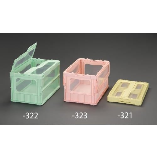 折畳コンテナ(緑/蓋付) 51.3L