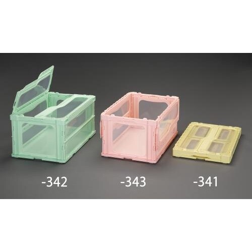 折畳コンテナ(緑/蓋付) 76.0L