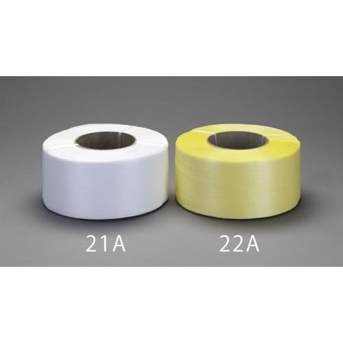 PPバンド(紙管付/黄) 15.0mmx2500m