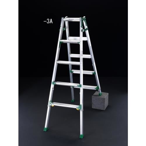 はしご兼用脚立 ワイドステップ/伸縮脚 1.71m