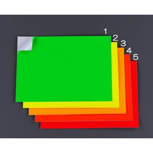 蛍光粘着シート(レッド) 297x210mm