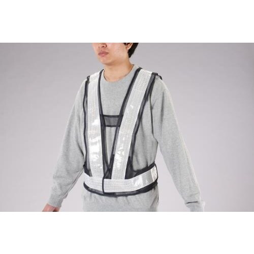 LED安全ベスト(紺/白)