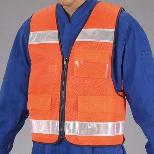 防犯ベスト(蛍光オレンジ)