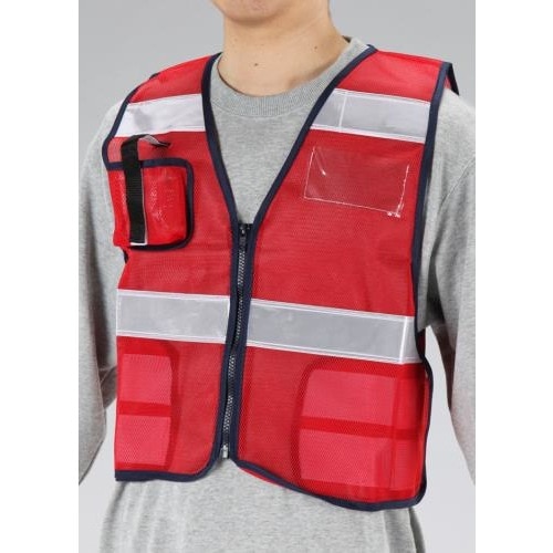 防犯ベスト(赤)