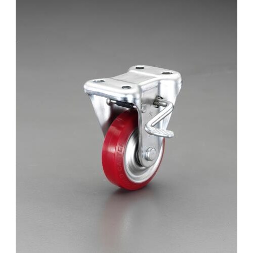 キャスター(固定金具・ブレーキ付) 100mm