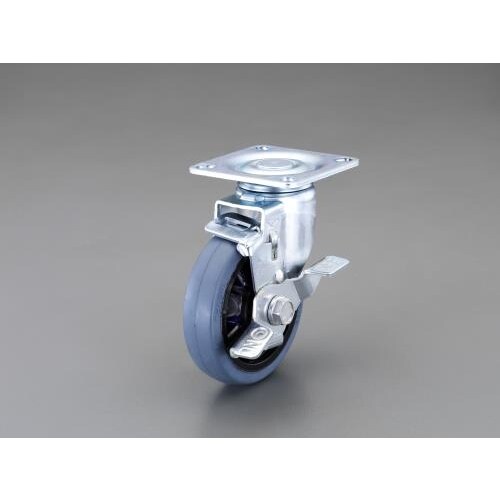 キャスター 自在金具・微音・ブレーキ付 150mm