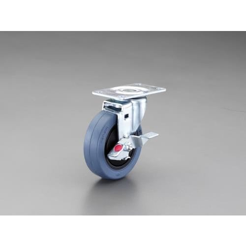 キャスター 自在金具・微音・ブレーキ付 100mm