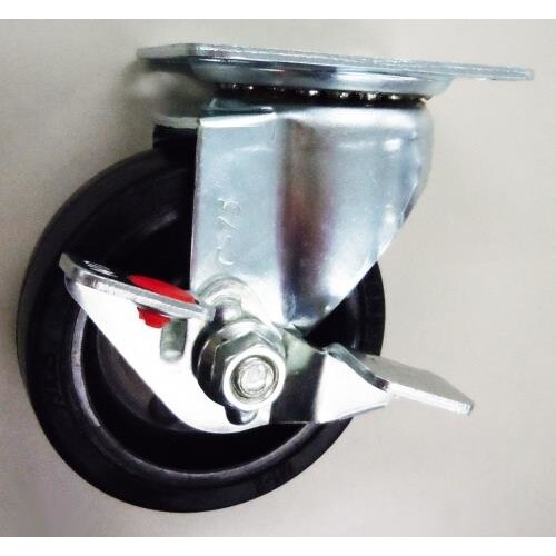 キャスター(自在金具・ブレーキ付) 75mm