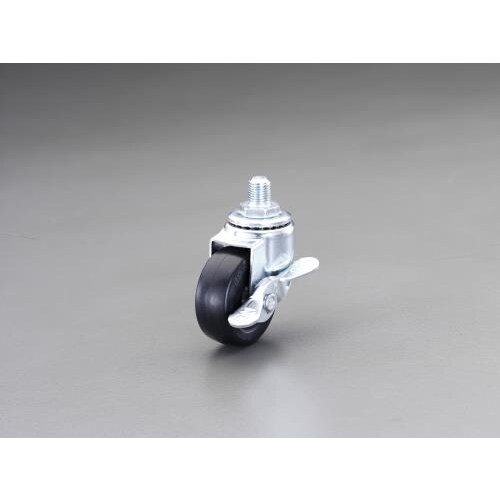 キャスター 自在金具・ねじ式・ブレーキ付100mm