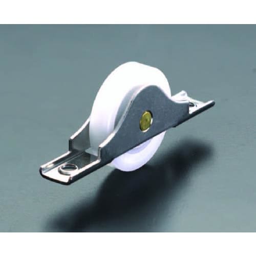 戸車(平型・ナイロン車輪・ステンレス製) 40mm