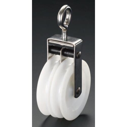 ナイロンプーリー 66mm/2車アイ