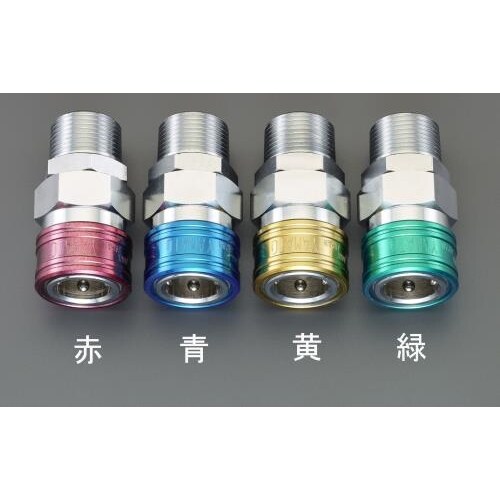 雄ねじカップリング(エアホース用/緑1 R