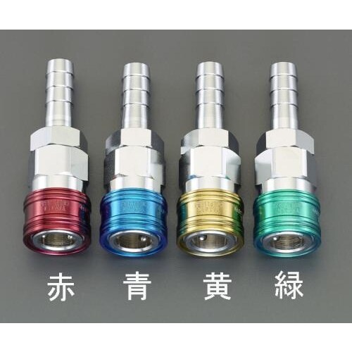 ステム型カップリング(エアホース用/緑)21mm